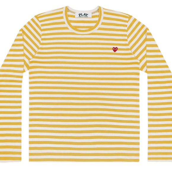 Comme des Garçons Play Striped Crew Neck Top Size: XS - Picture 1 of 5